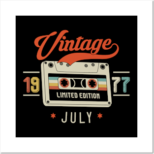 July 1977 - Limited Edition - Vintage Style Posters and Art